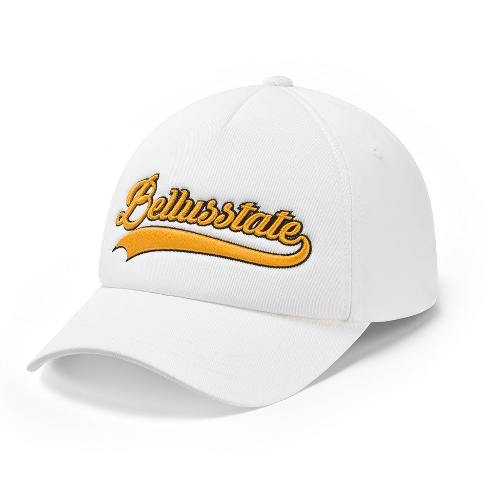 Bellusstate Motif Cotton Twill Snapback Baseball Cap Black
